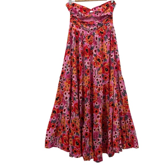 PETAL & PUP Sarai Floral Cutout Maxi Dress Multicolor Size 8 New - Picture 5 of 12